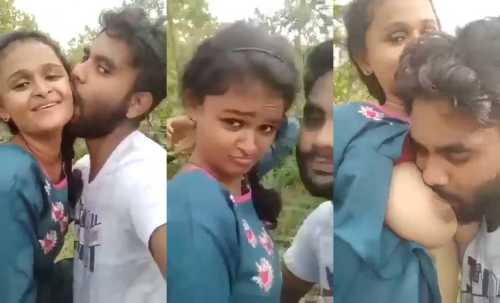 Desi Village teen boobs sucking