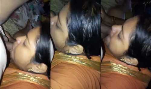 Horny desi med Bhabhi blowjob