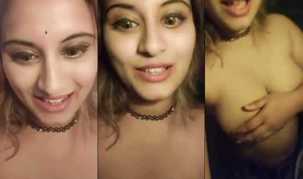 Hot Indian Girl showing her naked boobs
