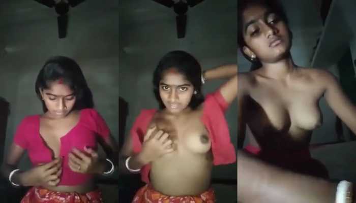 Bengali Boudi show her big Desi boobs