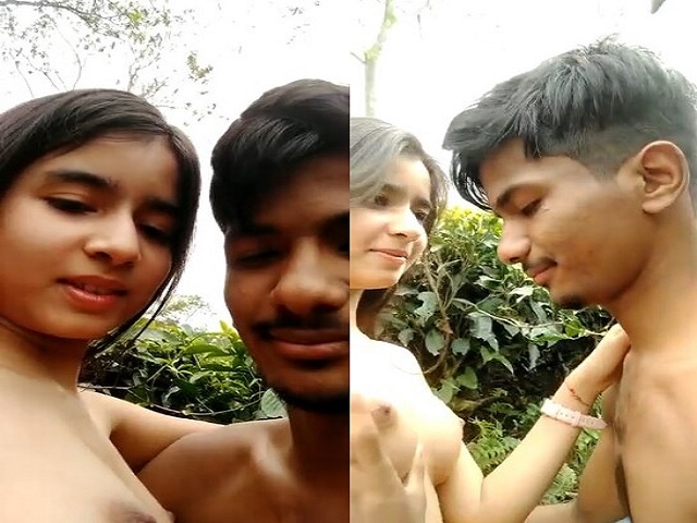 Assamese college lovers enjoying outdoorsex
