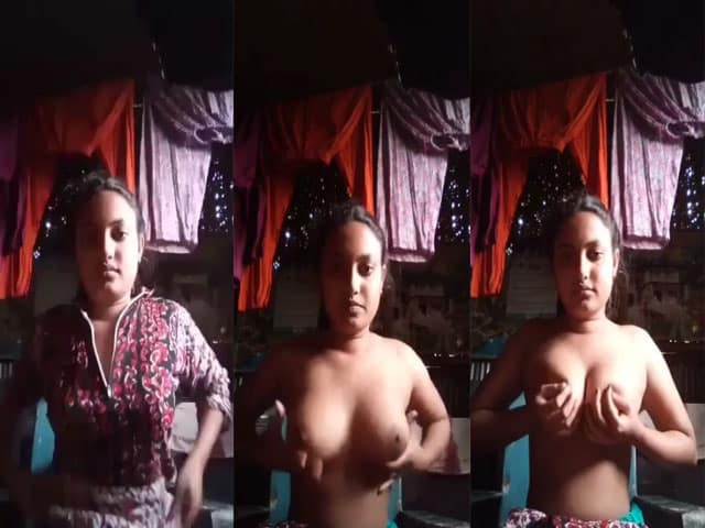 Busty BD village girl showing her big boobs on cam