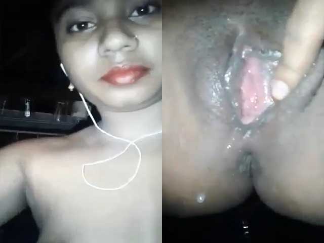 Bangla girl squirting pussy juices while fingering