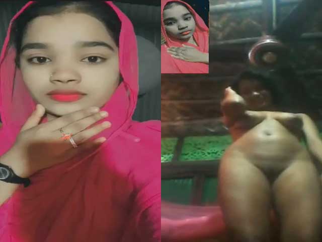 Bangladeshi teen college girl nude show on video call