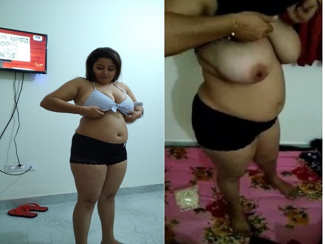 Bengali big boobs bhabhi removing bra viral MMS