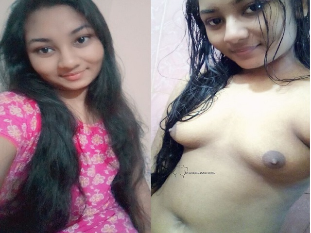 Bengali small boobs girl nude after bath