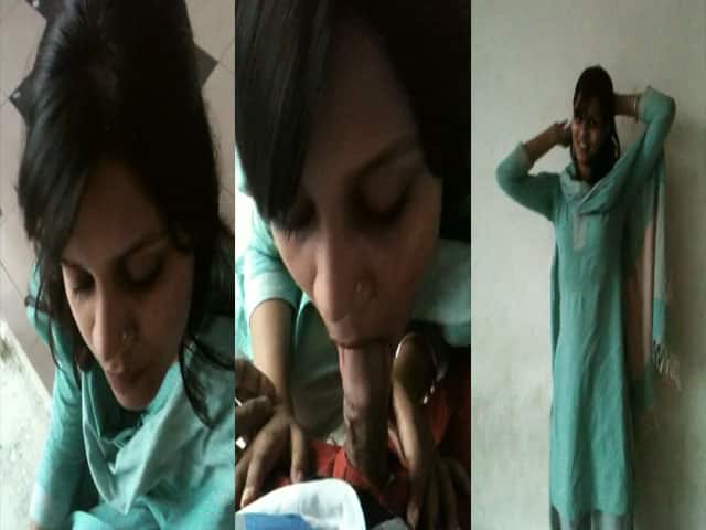 Desi Bangla college girl sucking her professor’s dick
