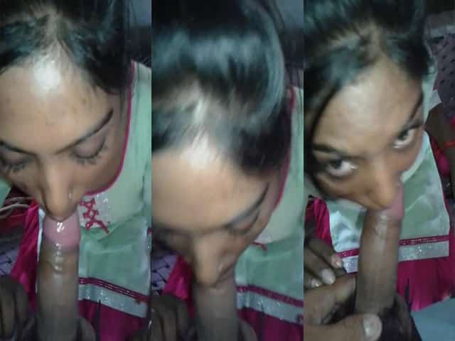 Desi girl blowjob to her lover at his farmhouse