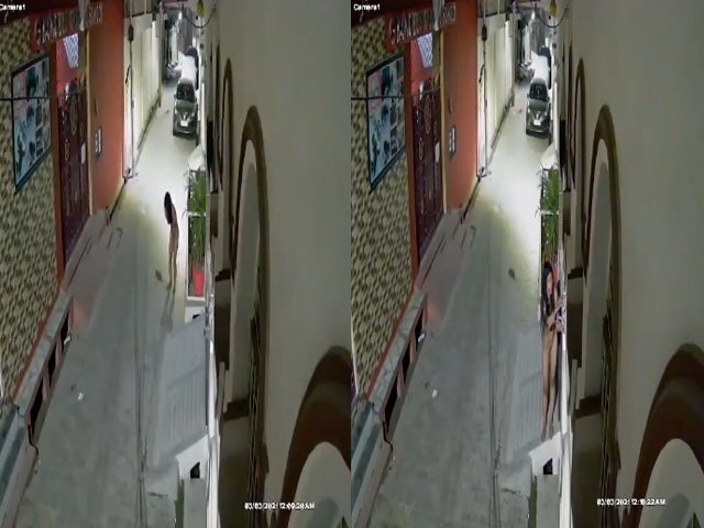 Desi girl caught nude on CCTV cam footage