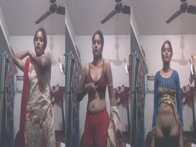 Desi naughty wife Stripping Her Saree For Lover