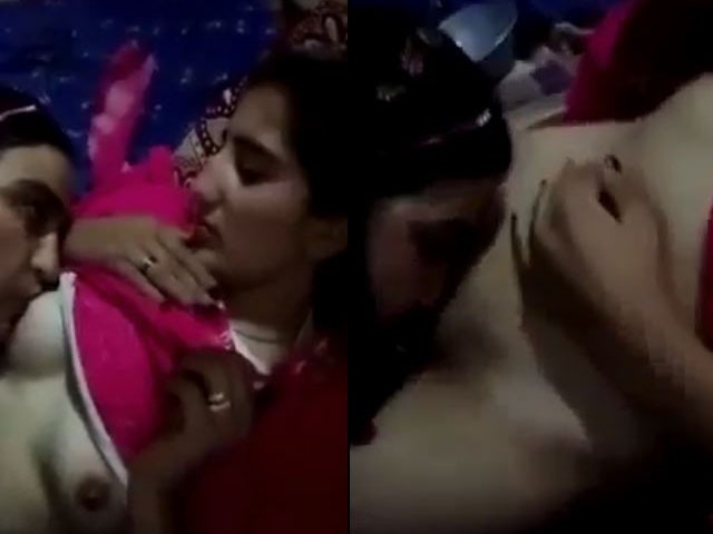 Elder sister displaying pussy of her younger sister
