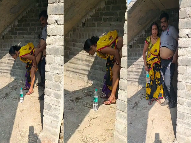 Indian Bhabhi illicit sex in the outdoors