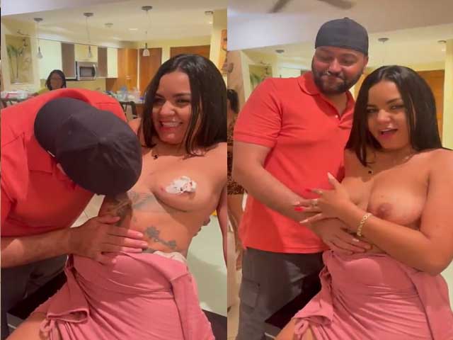 Indian Sardarji sucking boobs of foreign girl