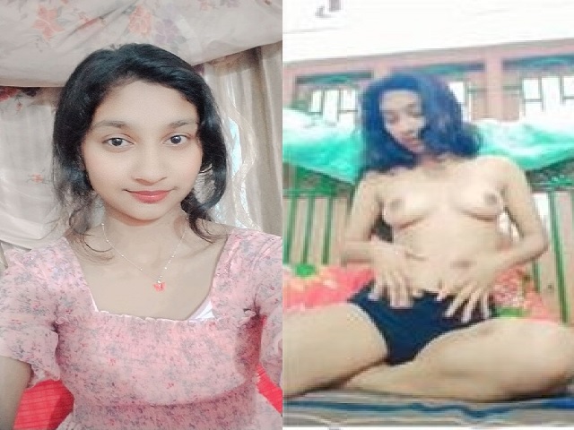 Indian college girl boobs show and playing