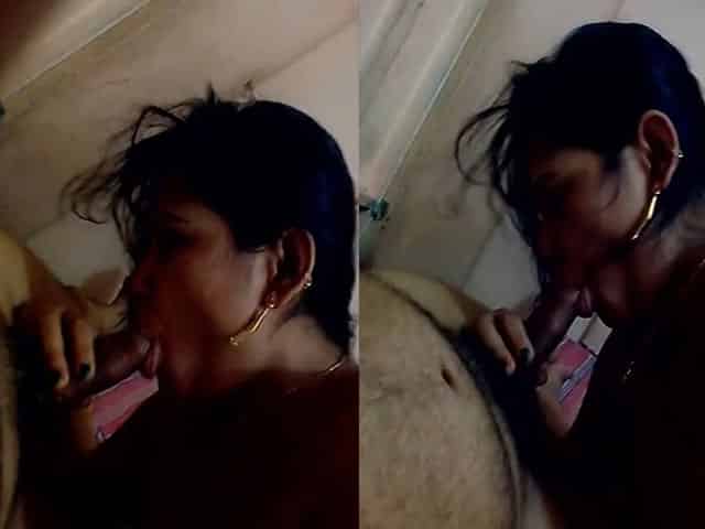 Indian couple blowjob MMS video