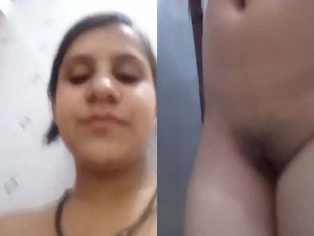 Indian cute girl showing her virgin boobs and pussy