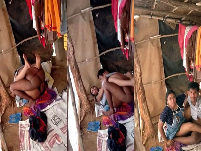 Indian slum couple caught fucking on voyeur’s cam