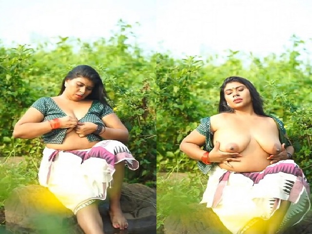 Mallu model topless big boobs viral video shoot