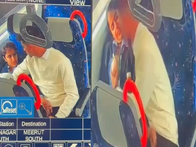 Meerut metro train CCTV caught college girl boob sucking