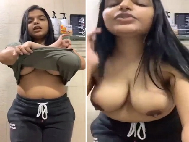 Milk tanker Indian girl topless in bathroom