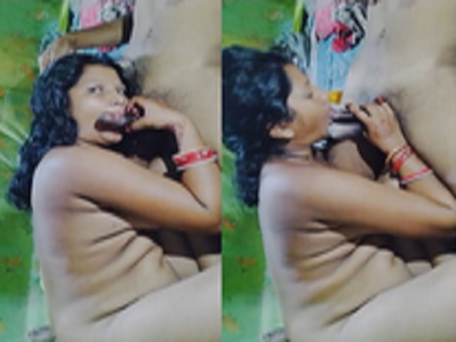 Odia bhabhi oil massaging dick and blowjob