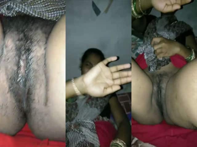 Shy Dehati Bhabhi pussy show MMS video
