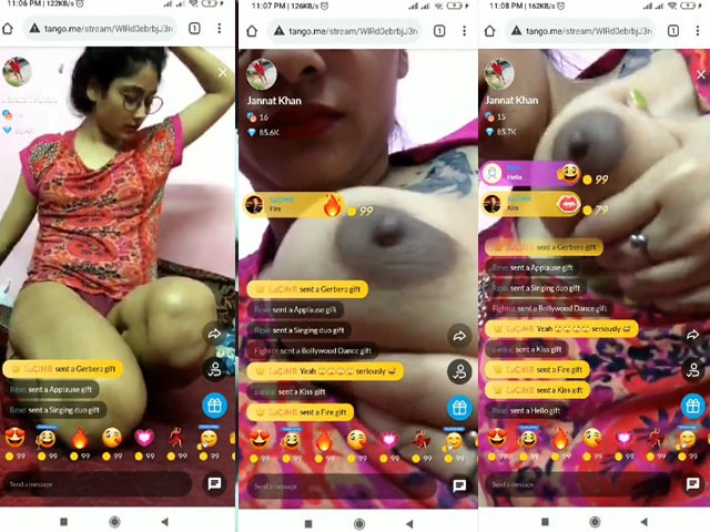 Tattooed sexy Indian girl in Tango sex show