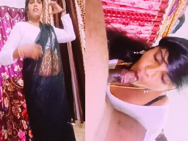 Telugu bhabhi sucks dick before fucking her ex-lover