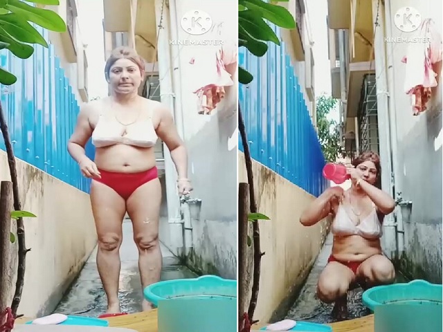 Youtube Chitra nude bath outdoors viral clip