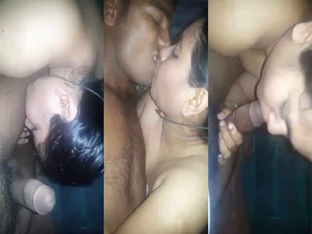 Amateur Indian dick sucking MMS video