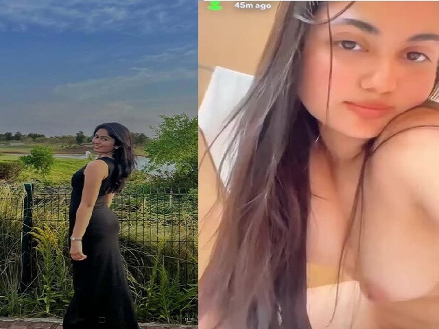 Beautiful girlfriend naked pussy and boobs show