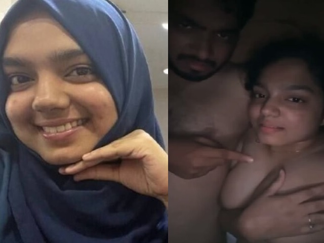 Beautiful mallu hijab romance with boyfriend viral clip