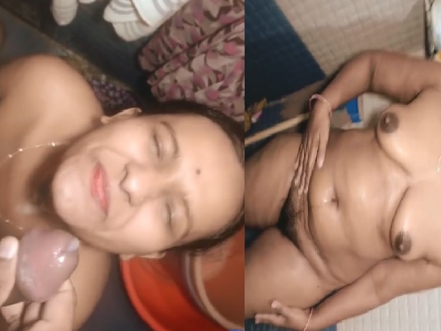 Bhabhi cleaning dick of devar and sucking it deep clip