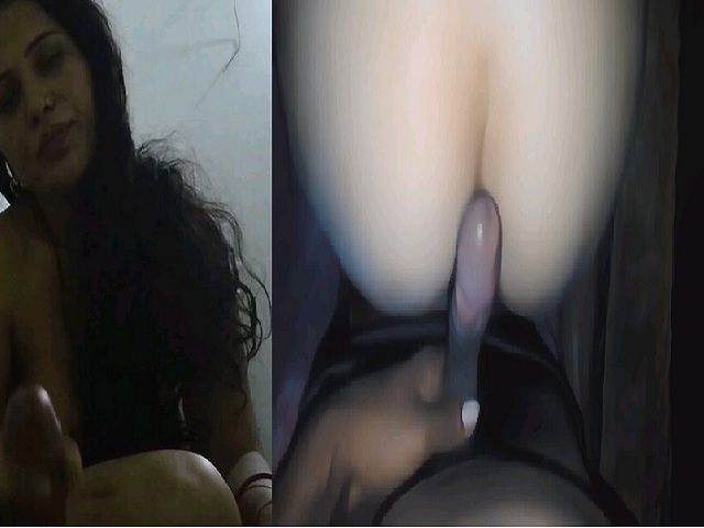 Bhabhi desi blowjob and white ass fucking