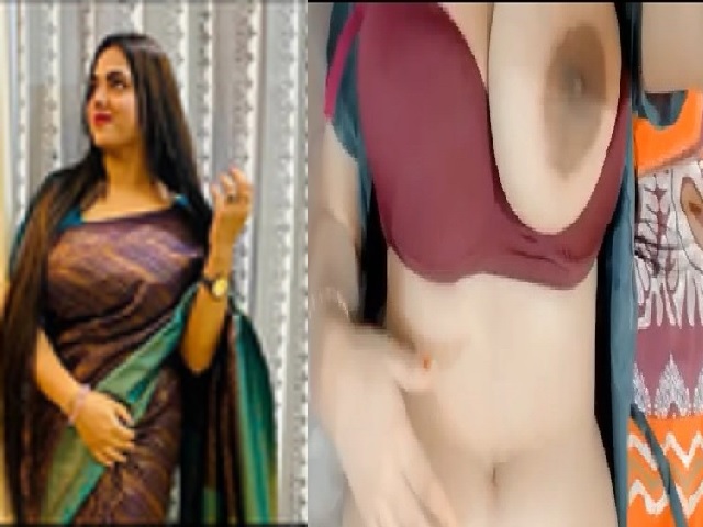 Bhabhi huge boobs bouncing while Desi fingering