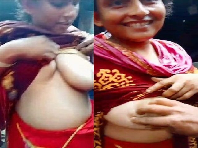 Bhabhi showing wet boobs and viral boob press