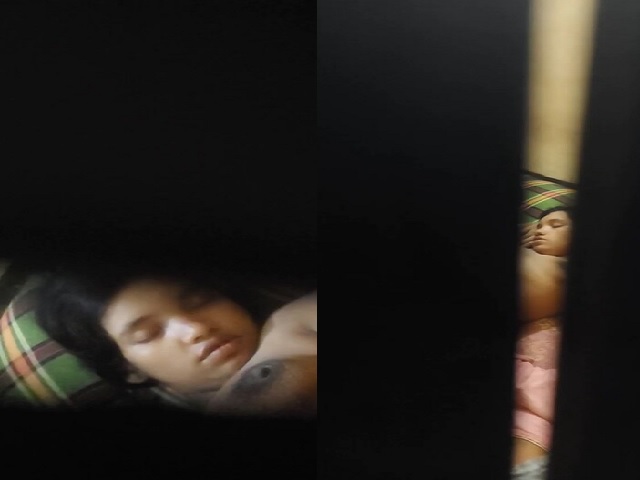 Bhabhi sleeping topless viral hidden cam sex