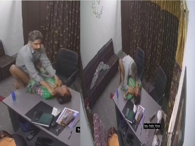 Boss fucking secretary hard in viral FSI sex