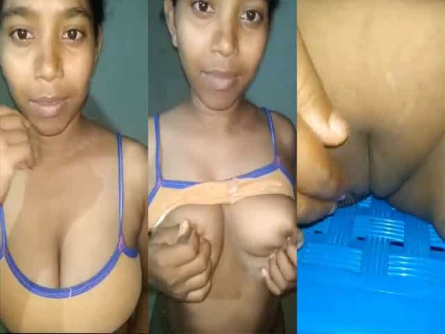 Busty Bengali Girl nude MMS video