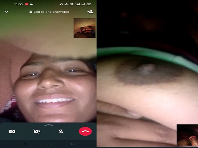 Cheating desi wife video call sex chat boob show