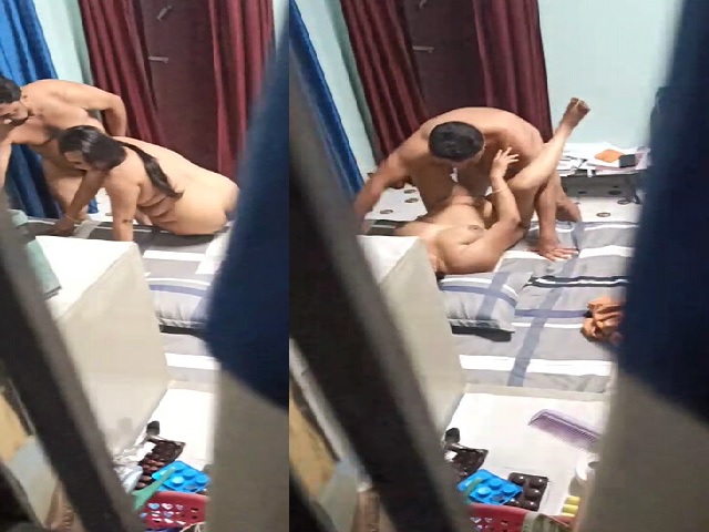 Cheating wife sex with husband friend caught red-handed