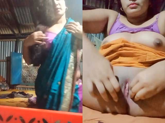 Chubby Bengali girl fingering her plumppussy