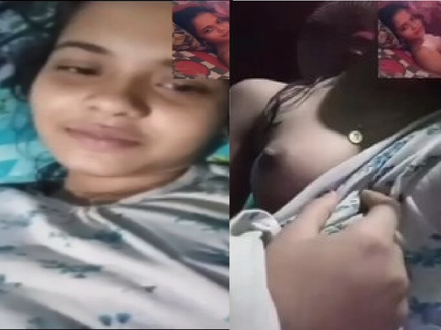Cute Bangladeshi girlfriend boobs show viral call