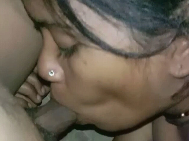 Cute Desi Bhabhi oral sex with hubby