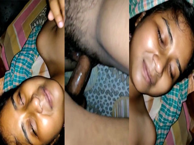 Cute Indian girl hairy pussy fucking