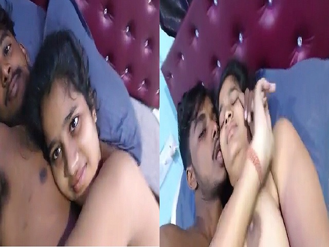 Cute Indian lovers sex and hot bedroom romance