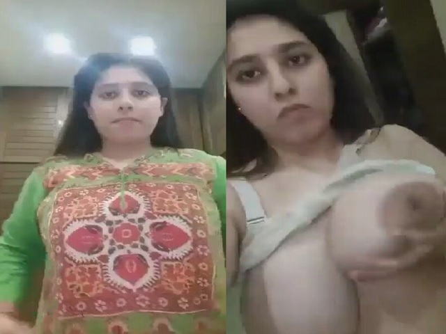 Cute bhabhi nude big boobs and fingering viral MMS
