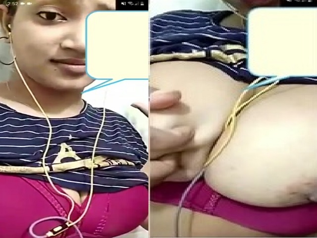 Cute girl big boobs show on video call sex chat