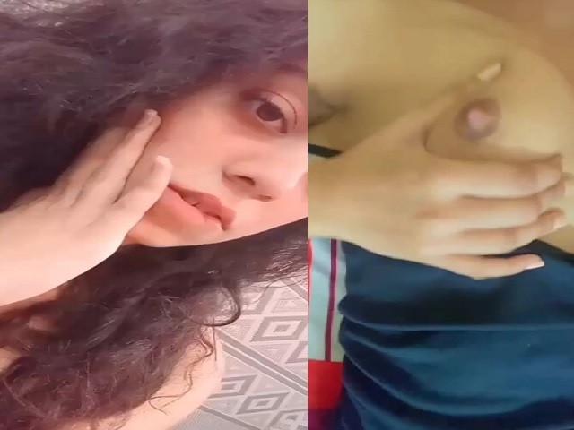 Cute girl small tits showing selfie new sex MMS