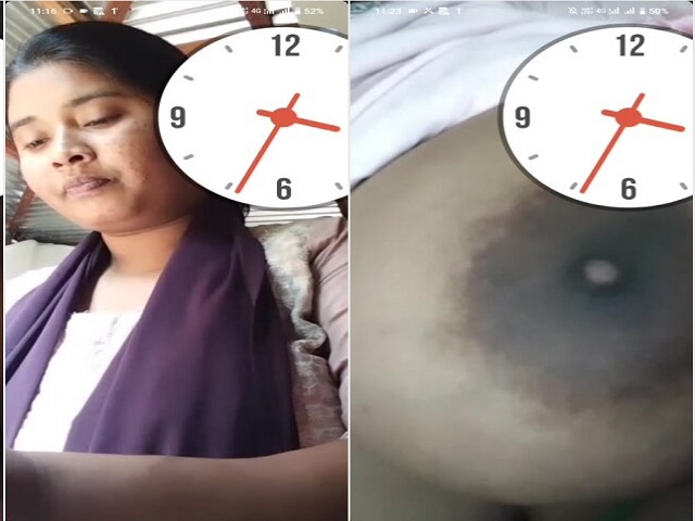 Desi tanker girlfriend shows big boobs on video call